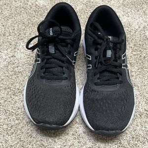 Asics Womens Gel Excite 7 Black Fitness Running Shoes Sneakers Gently used